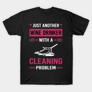 Wine Drinker Cleaning T-Shirt